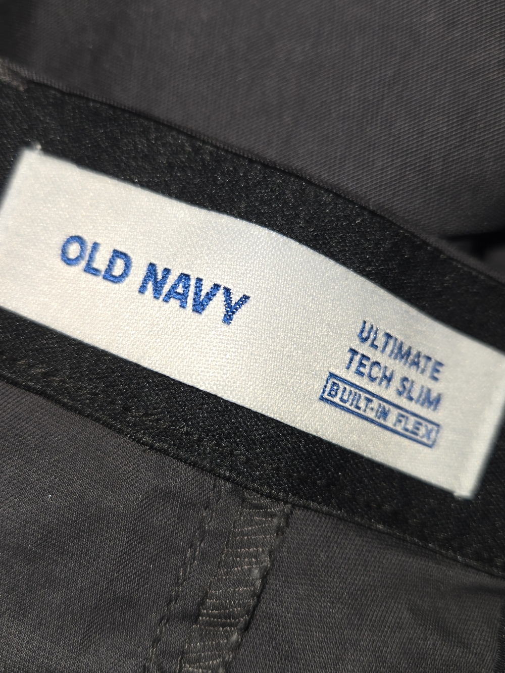 Old Navy NEW Ultimate Tech Slim Built-In Flex Chino Pants - Panther Gray 38x30 - Picture 9 of 12